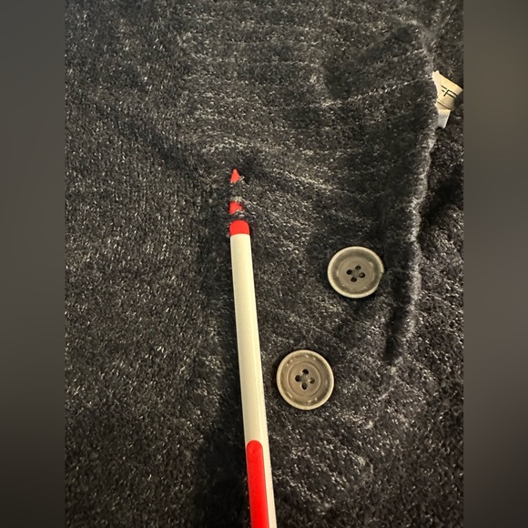 EXOFFICIO Shawl Collar Sweater Charcoal Gray Soft Knit Pullover Style Wool REI - Picture 9 of 11